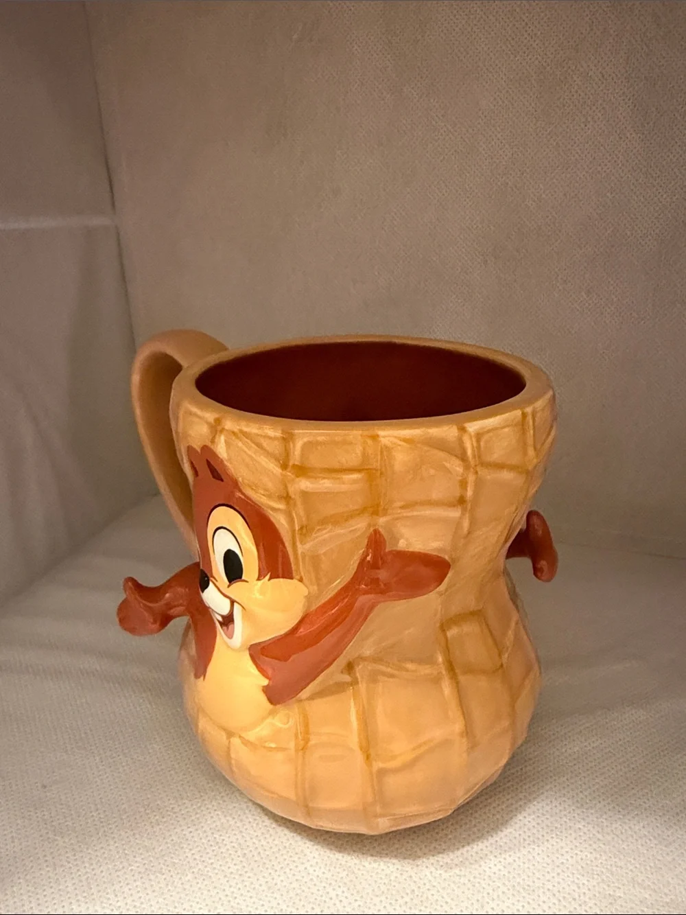 Disney Chip 'n' Dale Waffle Mug in Tan and Brown